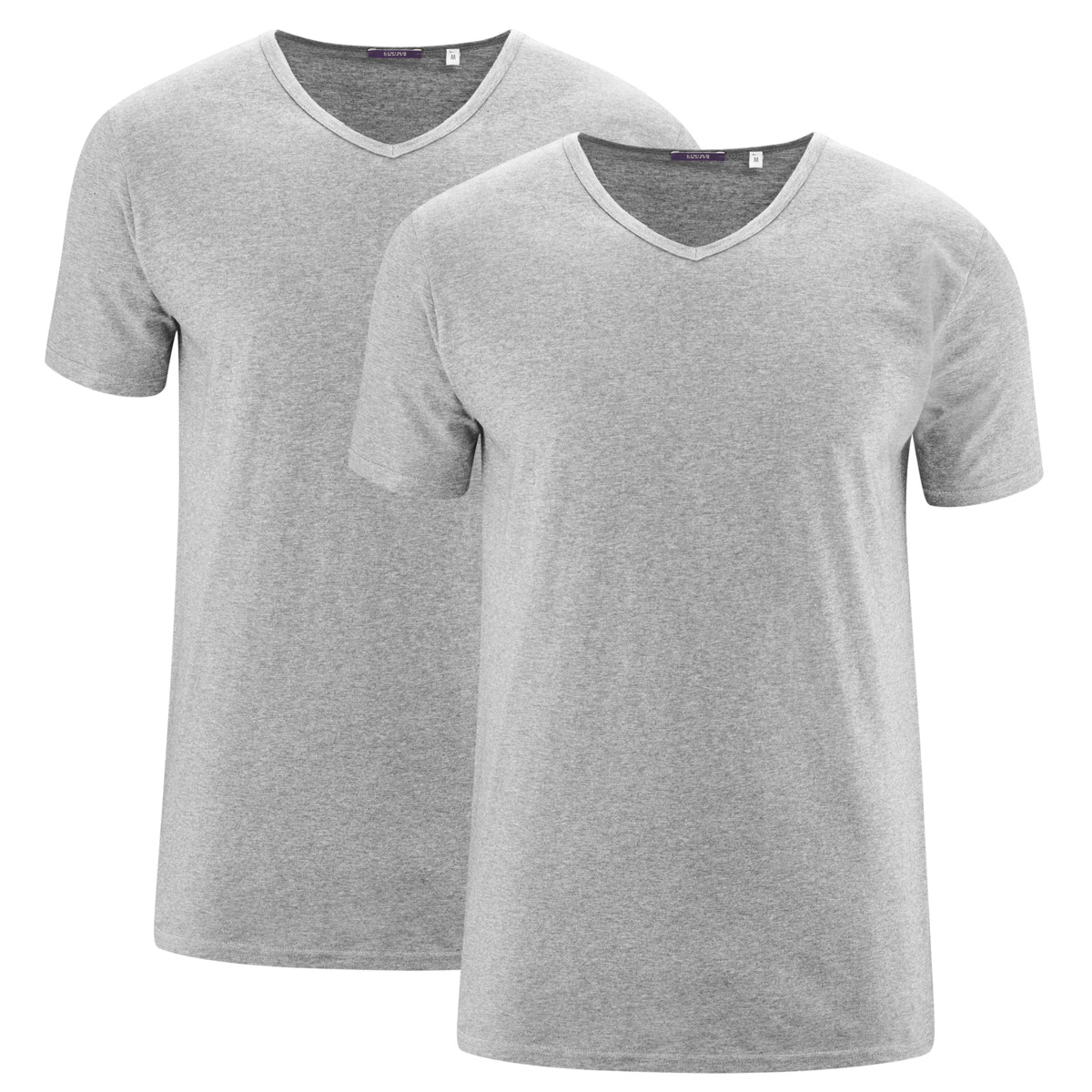 Grey T-shirt, pack of 2, DEAN