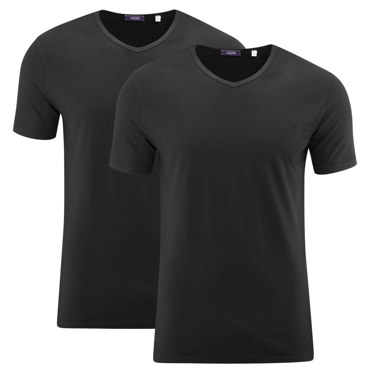 Schwarz T-Shirt, 2er-Pack, DEAN