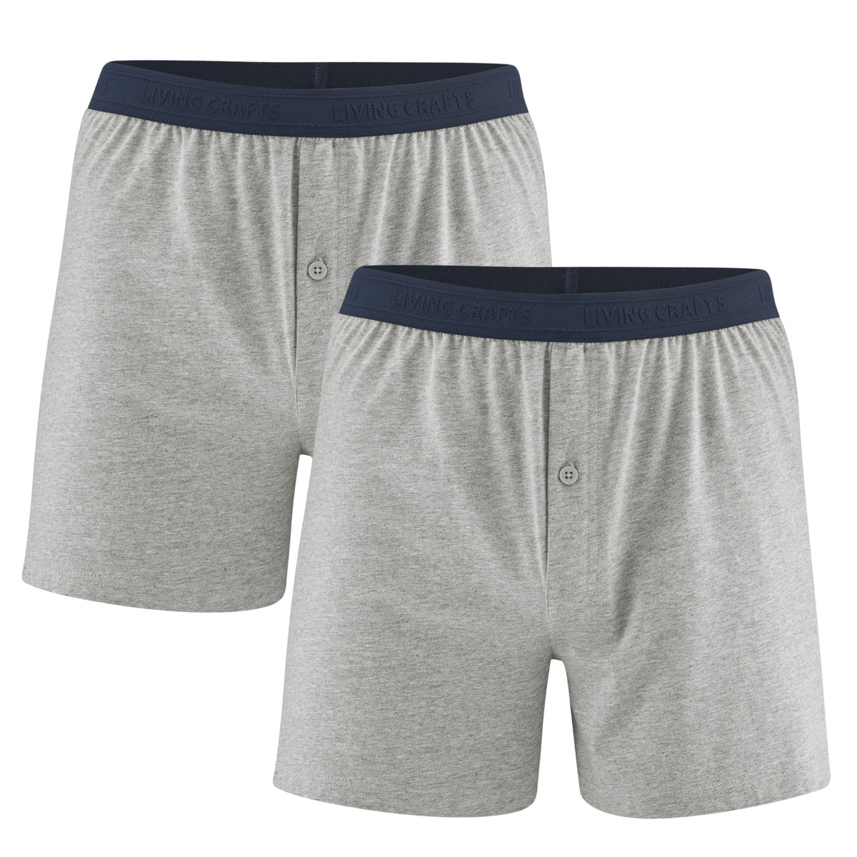 Grey Boxer shorts, pack of 2, ETHAN