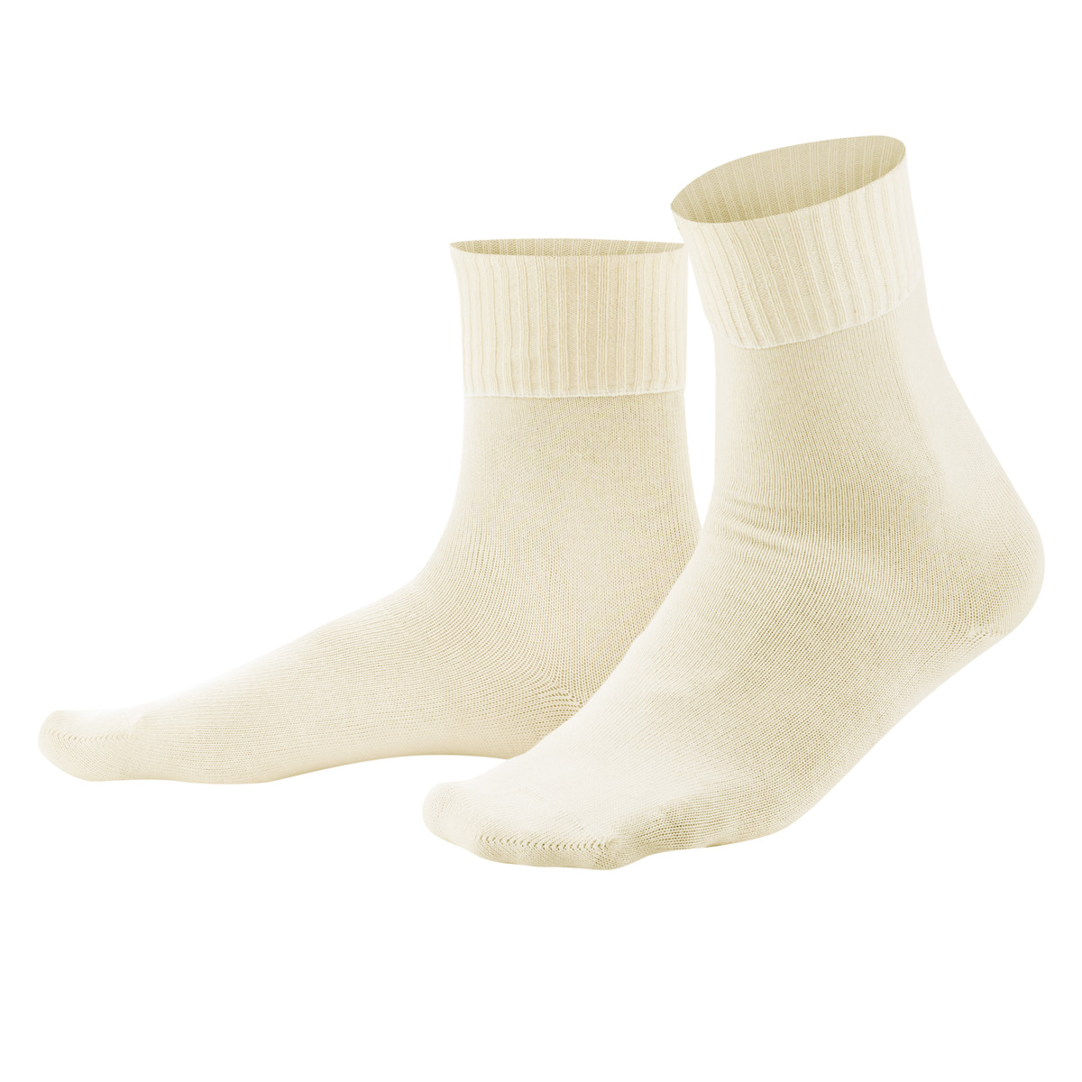Beige Komfort-Socken, 