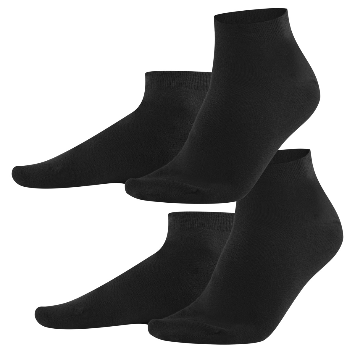 Black Sneaker Socks, Pack of 2, CURT