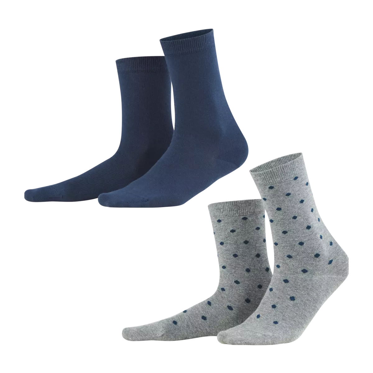 Socks, Pack of 2 BETTINA Blue