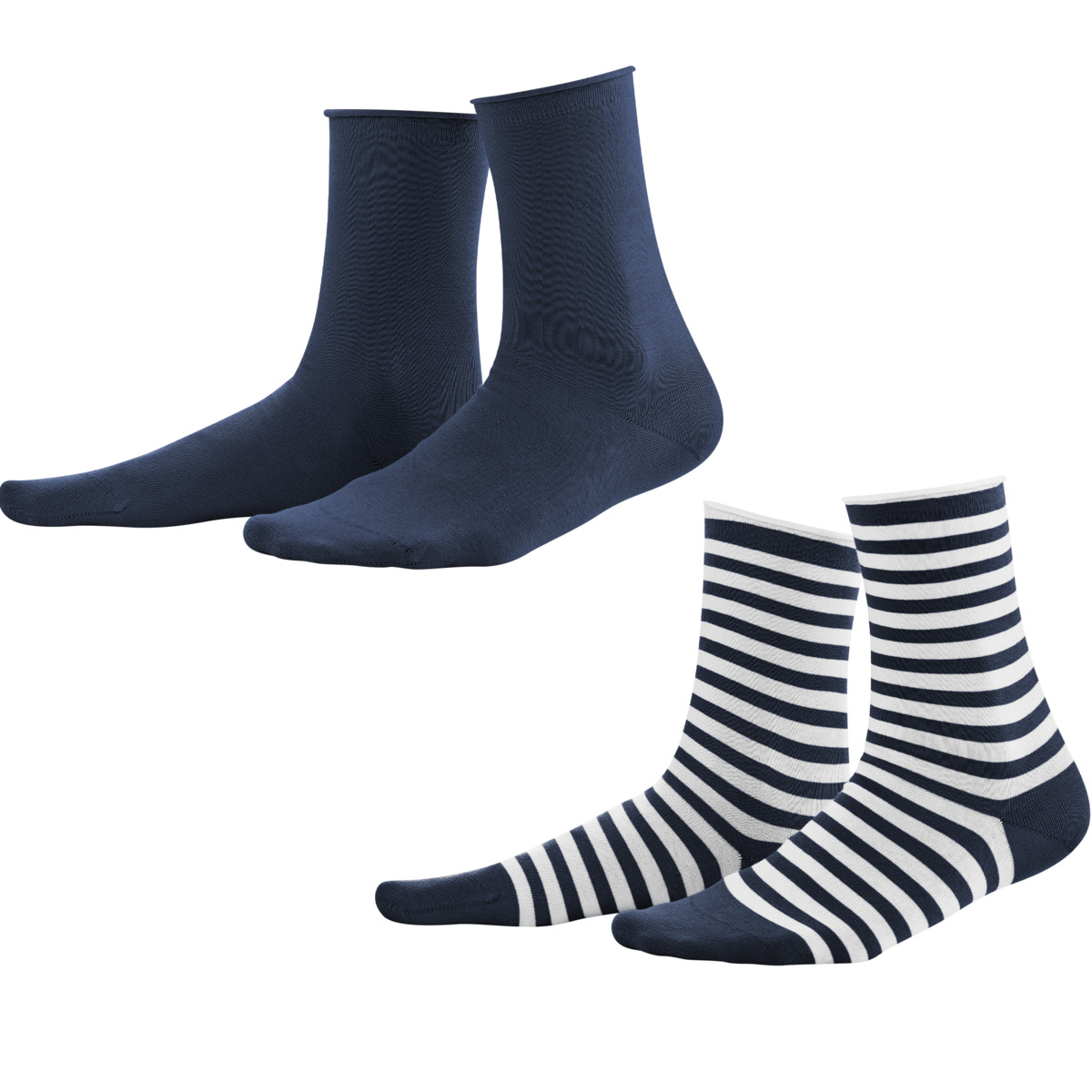 Mehrfarbig Socken, 2er-Pack, ALEXIS