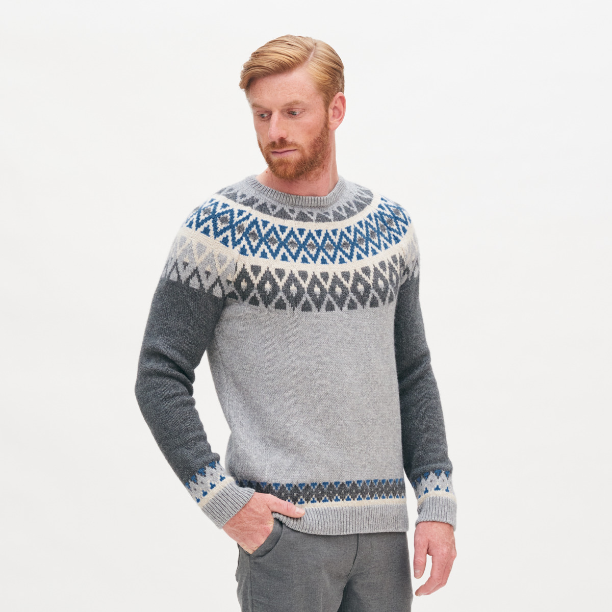 Pattern Men Sweater