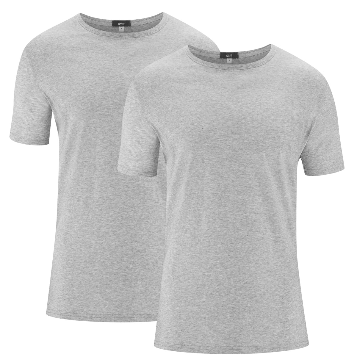 Grey T-shirt, pack of 2, FABIAN