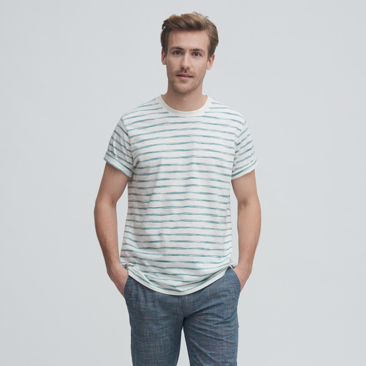 Rayé Hommes T-Shirt