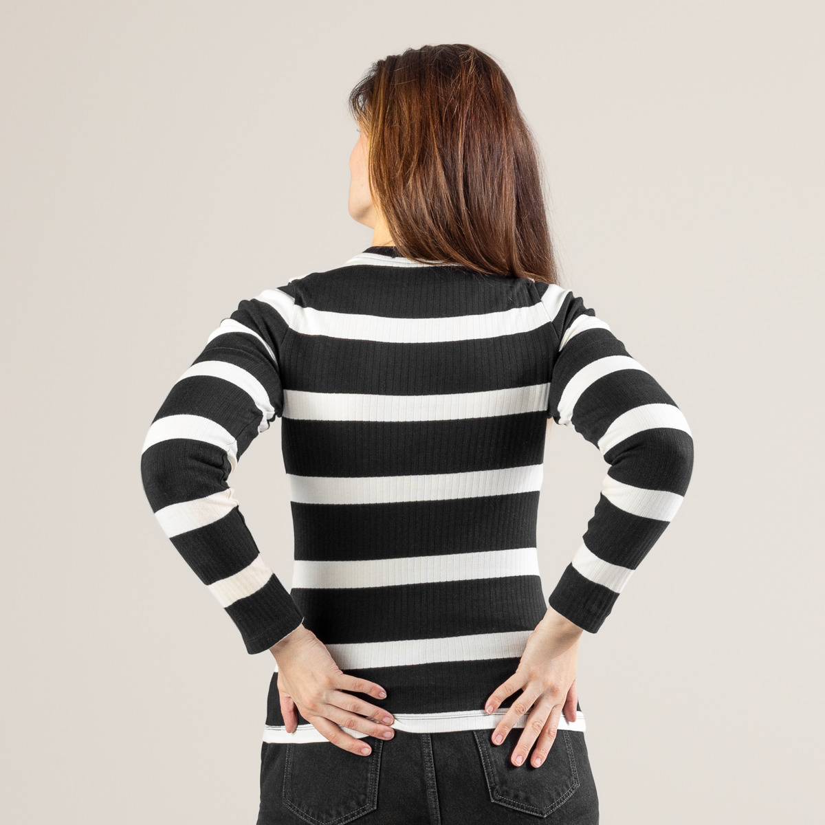 Striped Women Long-sleeved shirt
