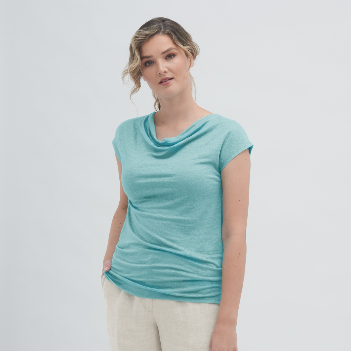 Turquoise Women T-shirt