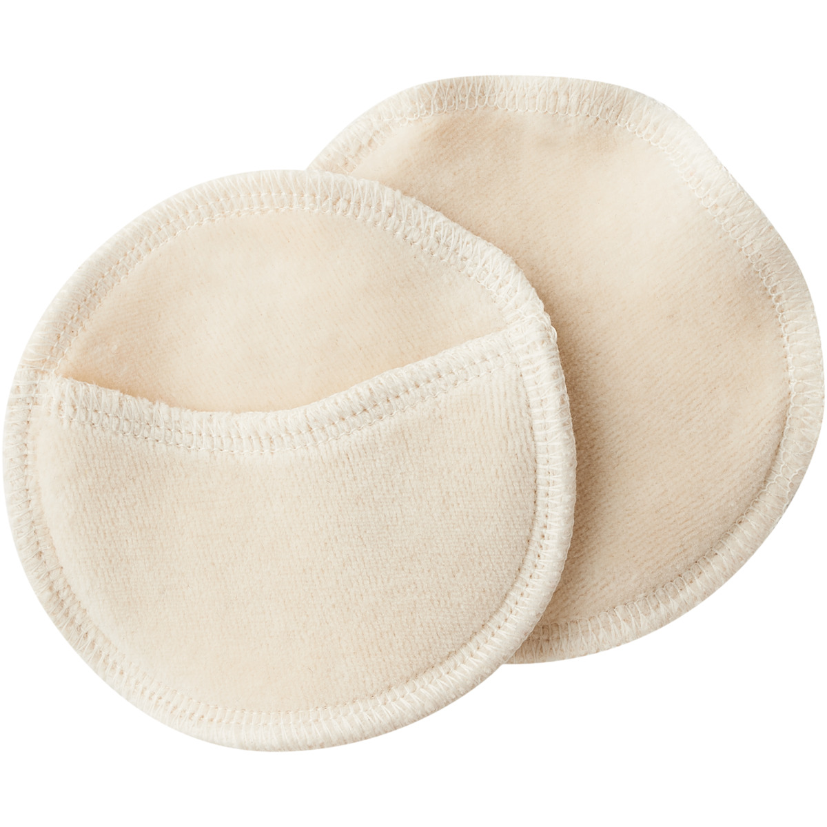 Beige Make-up removal pads, set of 7, INDIA