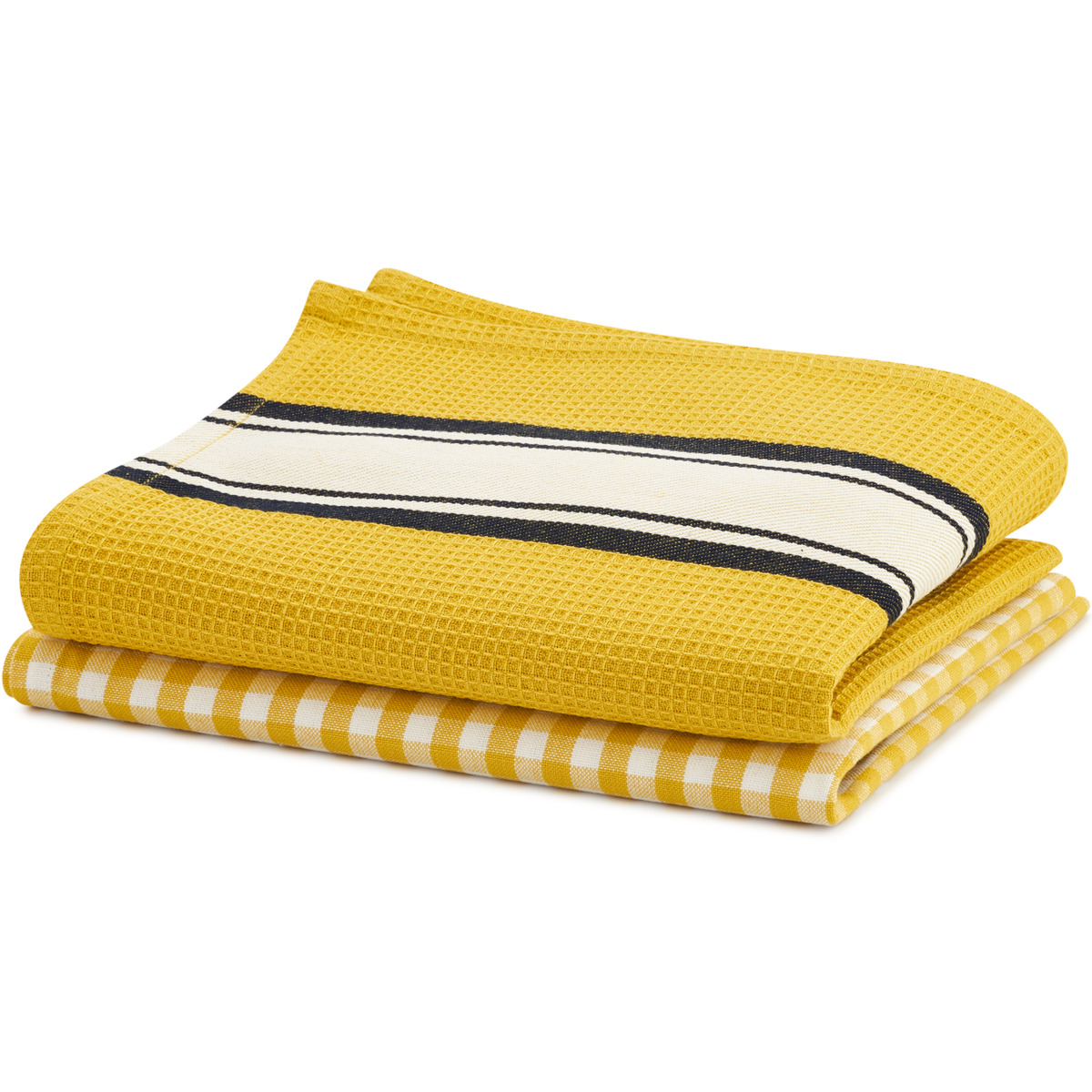 Yellow Home Dish towels, pack of 2