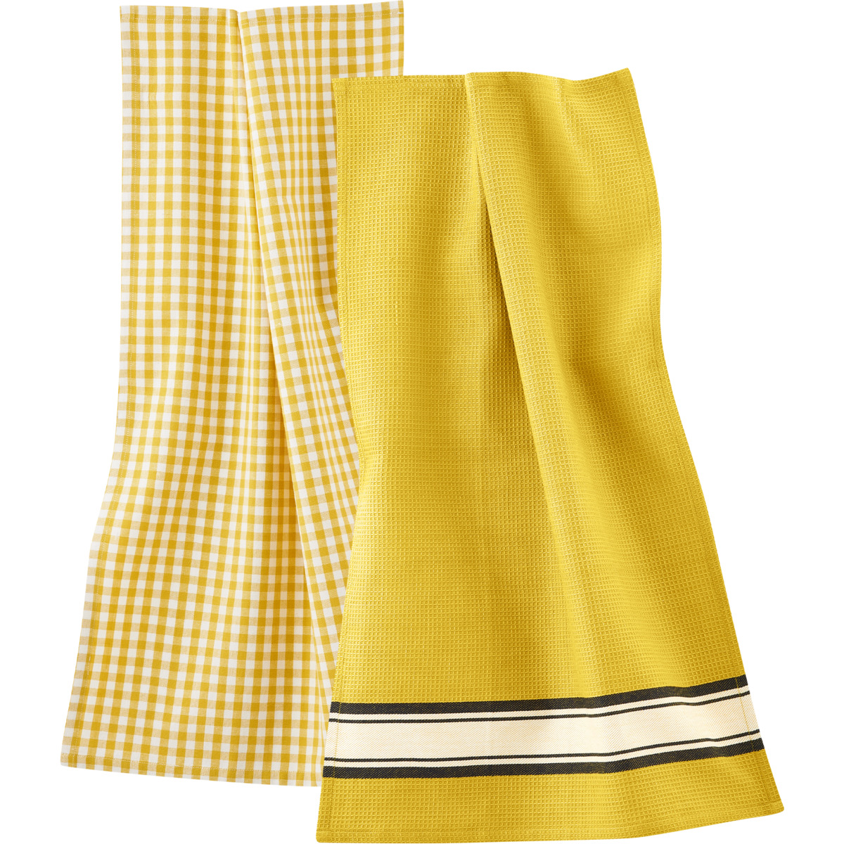 Yellow Dish towels, pack of 2, DELHI