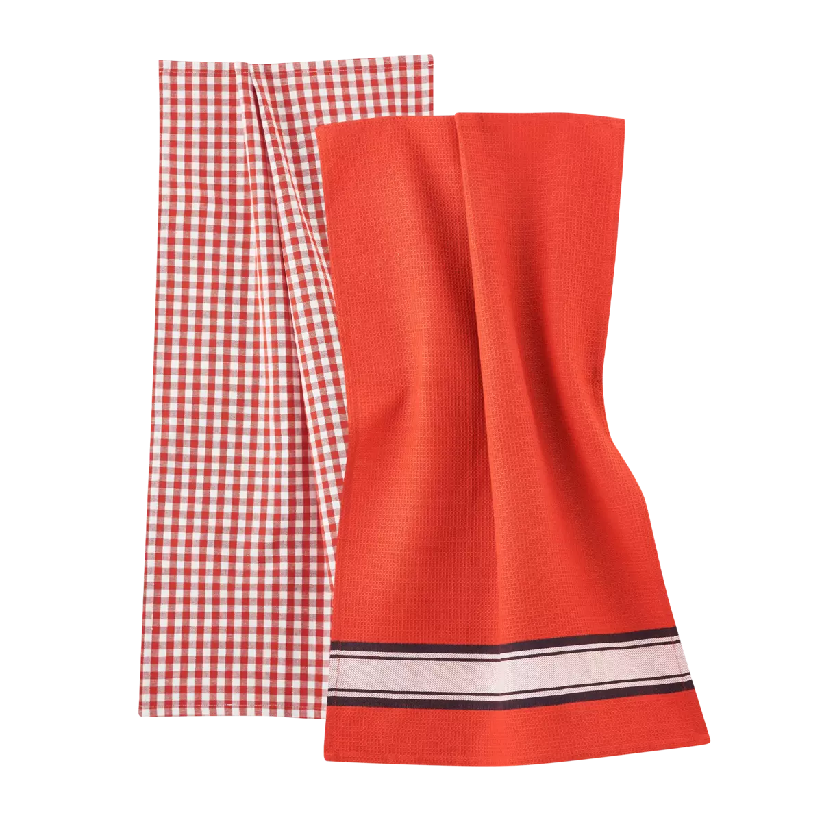 Dish towels, pack of 2 DELHI Red