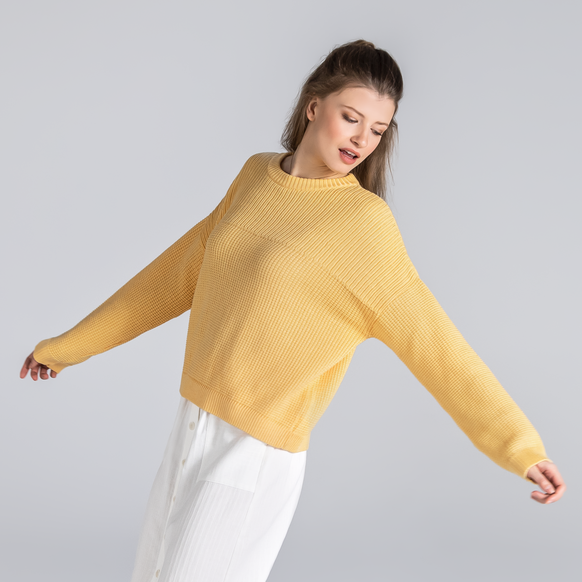 Gelb Damen Pullover