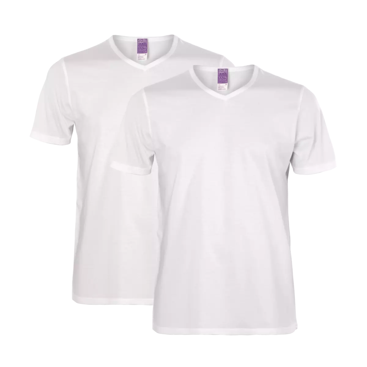 T-shirt, pack of 2 DEAN White