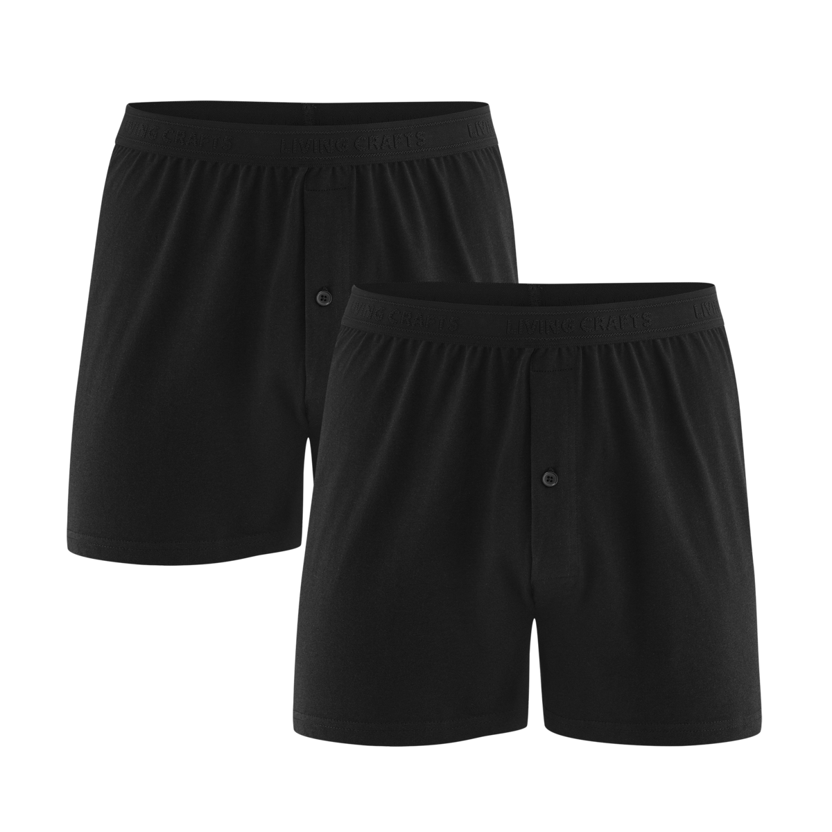 Schwarz Boxer-Shorts, 2er-Pack, ETHAN