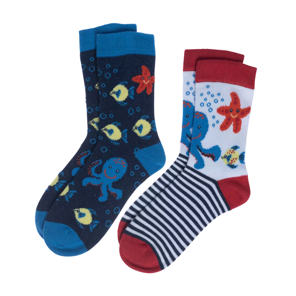 Socks, Pack of 2 BEAR Pattern