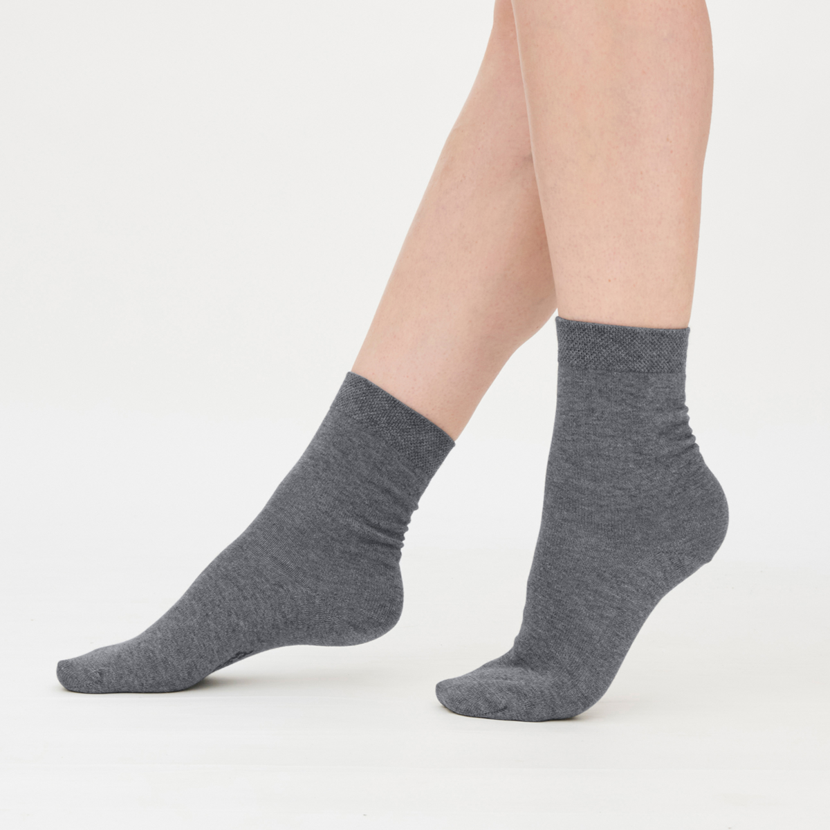 Grau Unisex Socken
