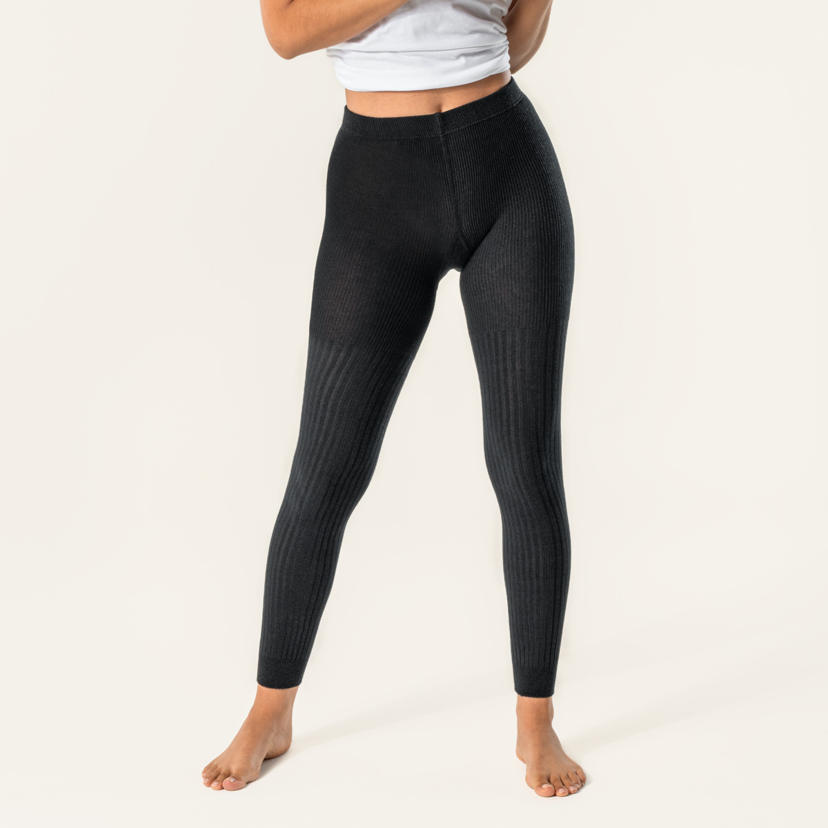 Schwarz Damen Leggings