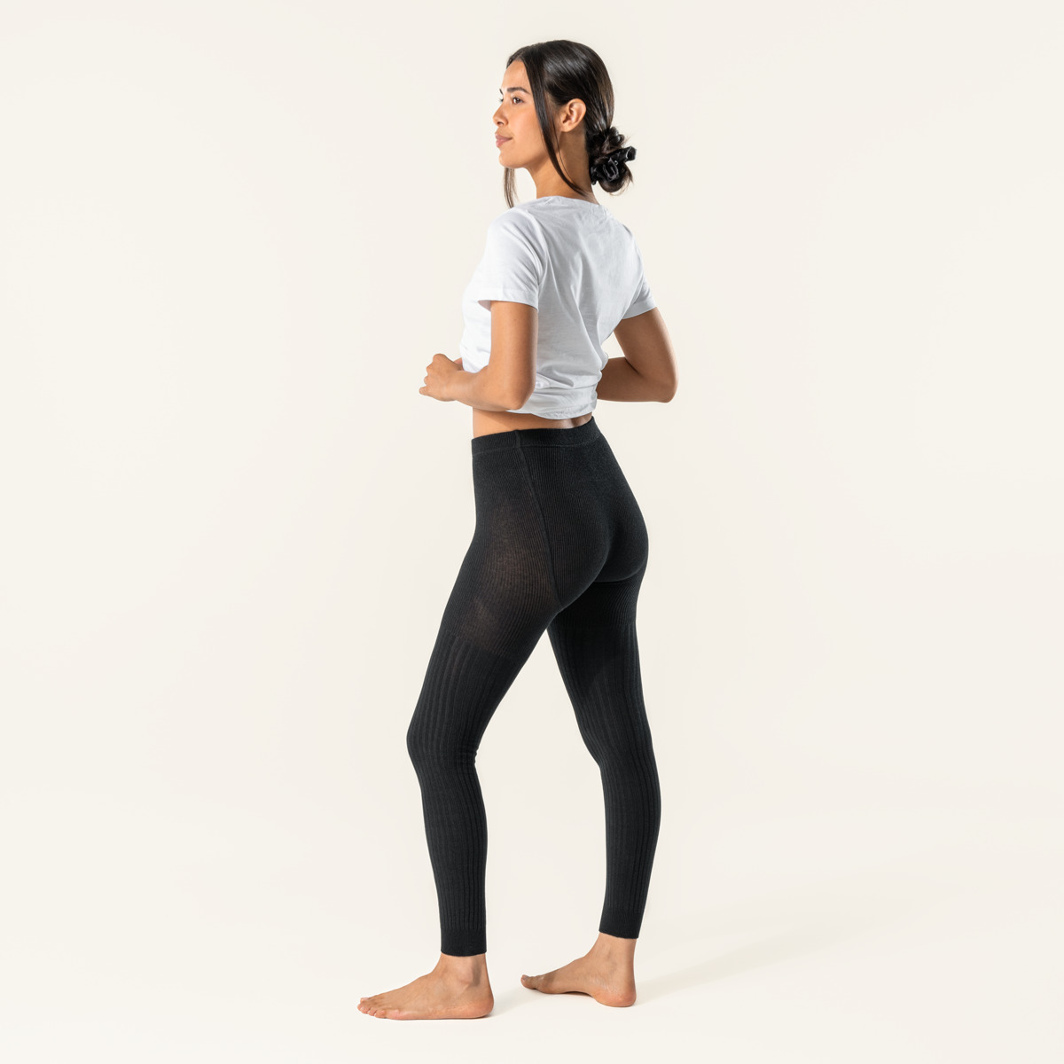 Schwarz Damen Leggings