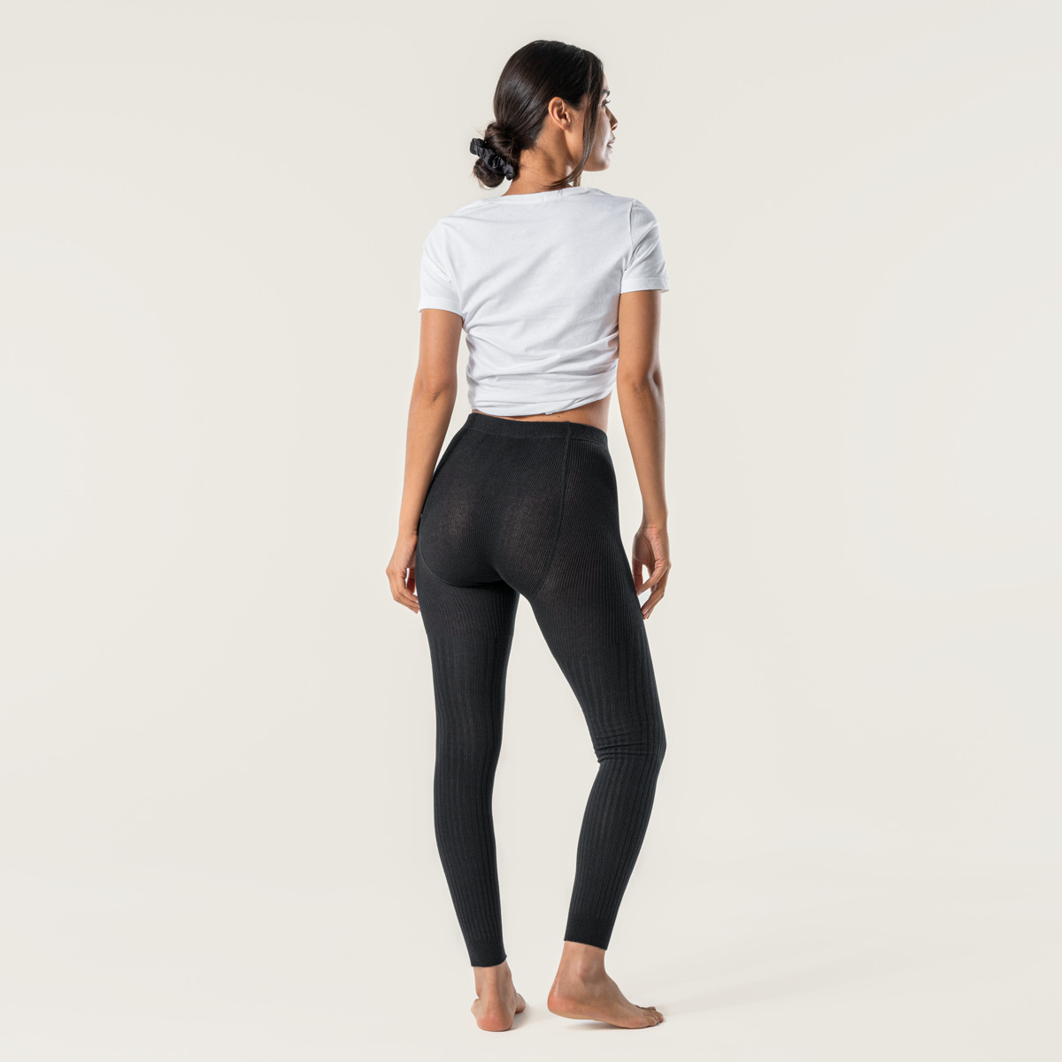 Schwarz Damen Leggings