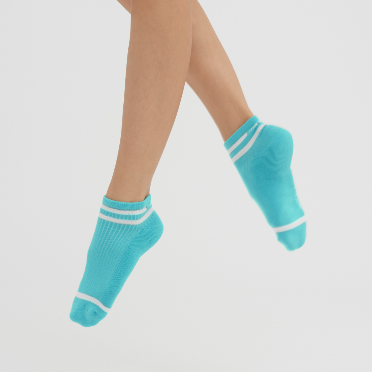 Gestreift Unisex Hohe Sneaker-Socken, 2er Pack