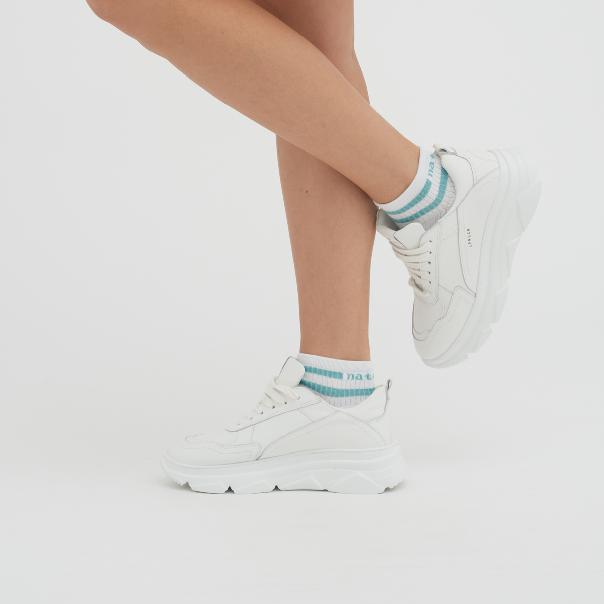 Gestreift Unisex Hohe Sneaker-Socken, 2er Pack