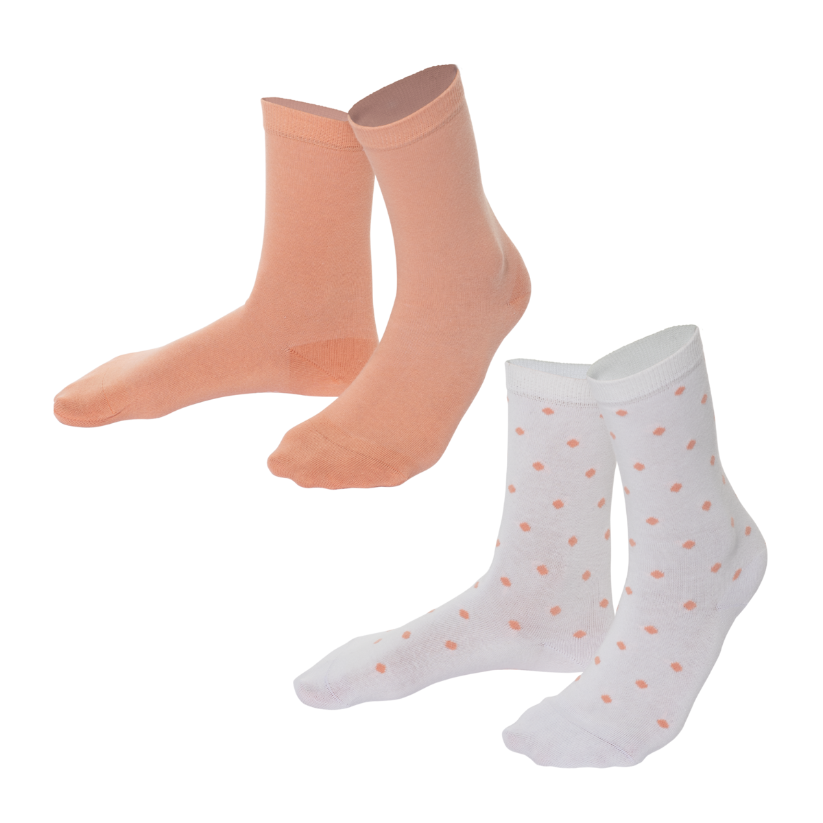 Orange Socks, Pack of 2, BETTINA