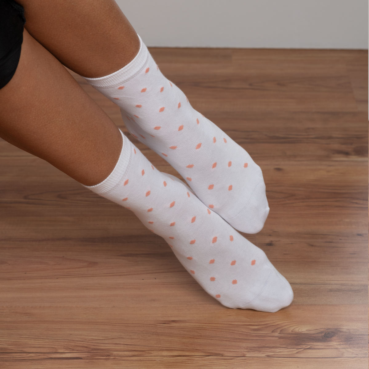 Orange Women Socks, Pack of 2