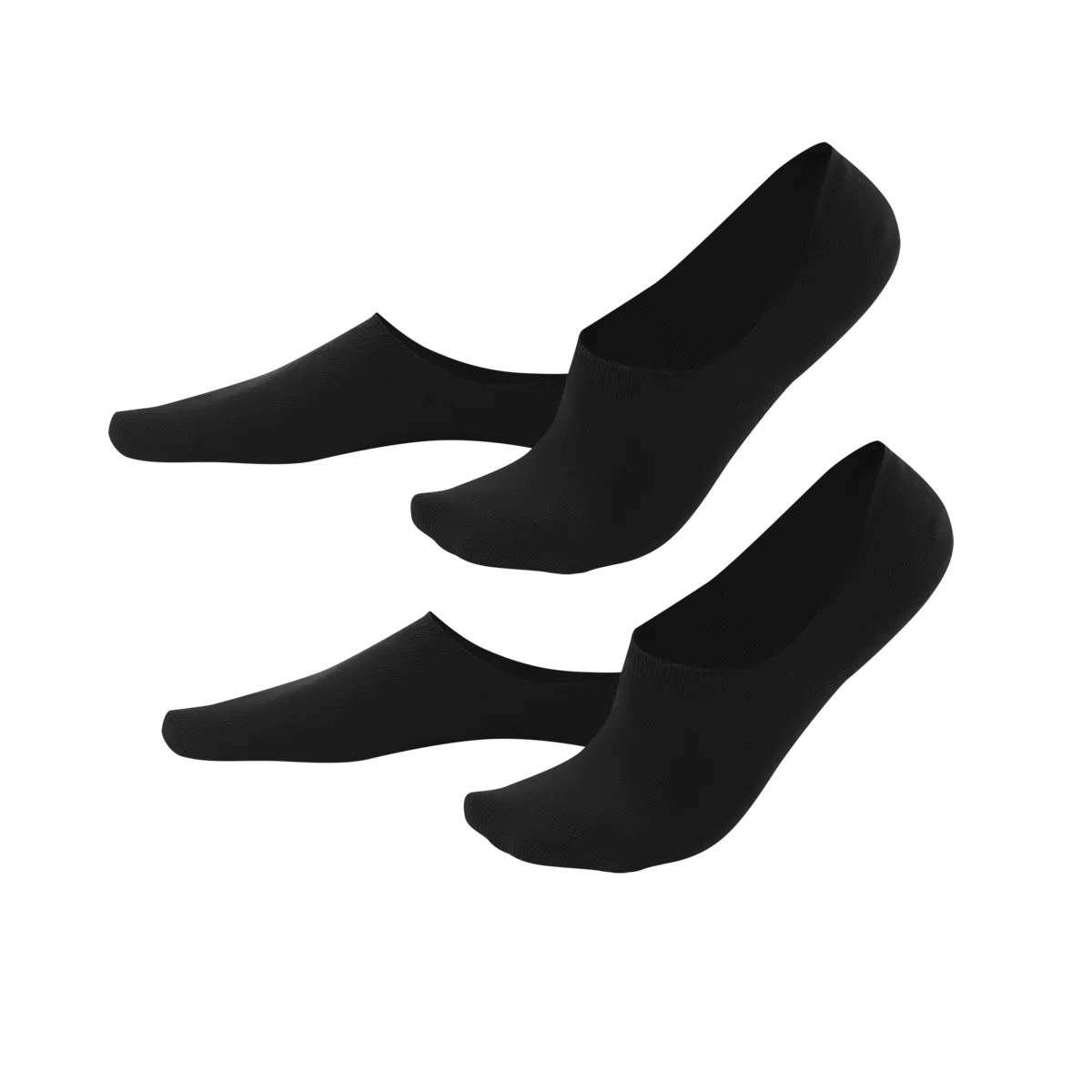 Footlets, pack of 2 IKER Black