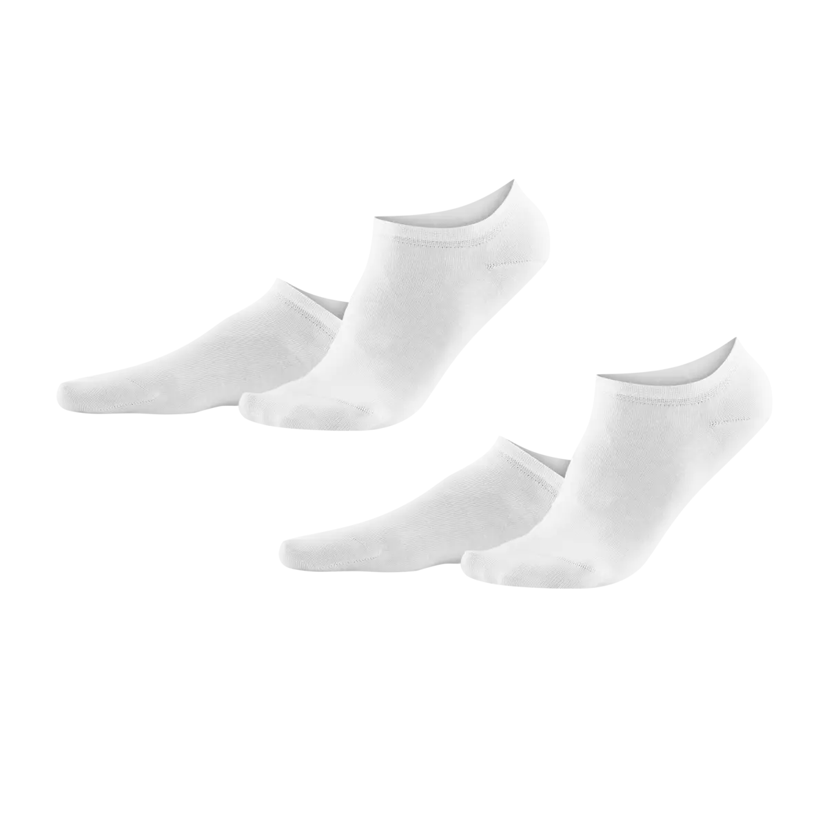 Sneaker Socks, Pack of 2 ABBY White