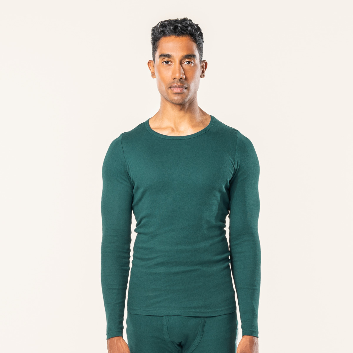 Vert Hommes T-shirt manches longues