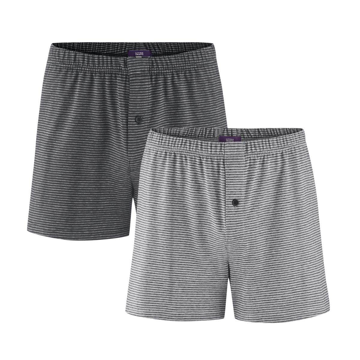 Grey Boxer shorts, pack of 2, BEN