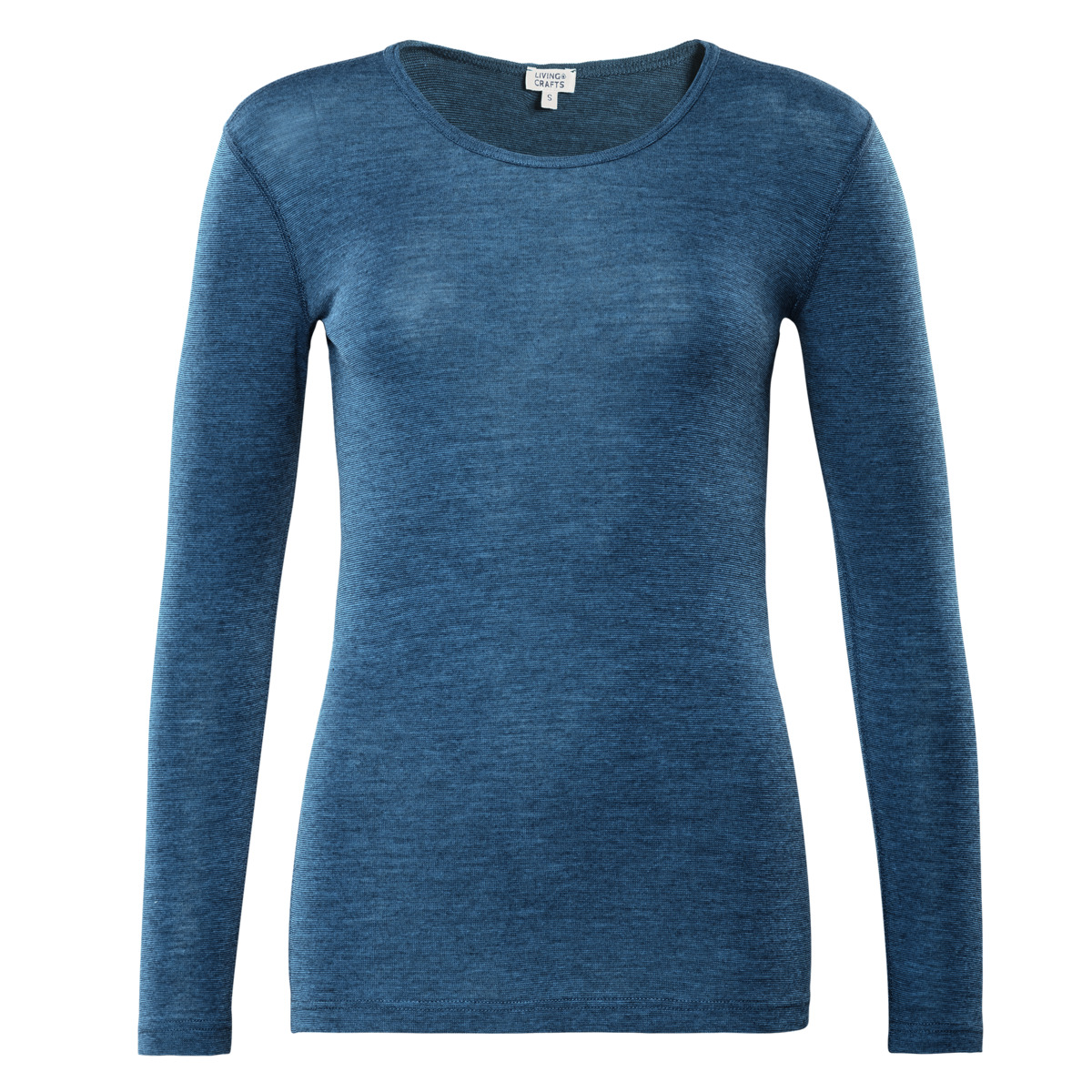 Blau Langarm-Shirt, BIANCA