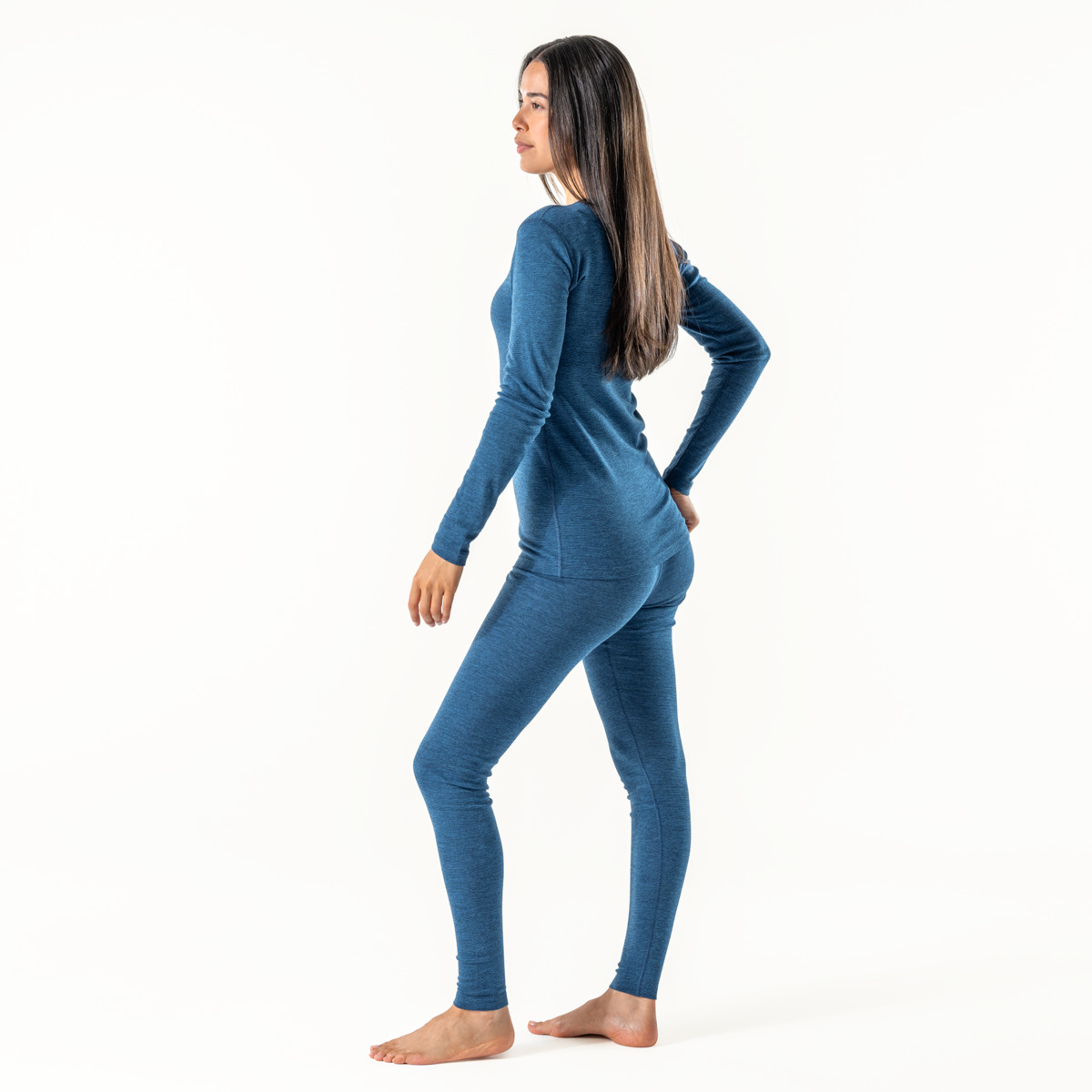 Blue Women Long-sleeved shirt