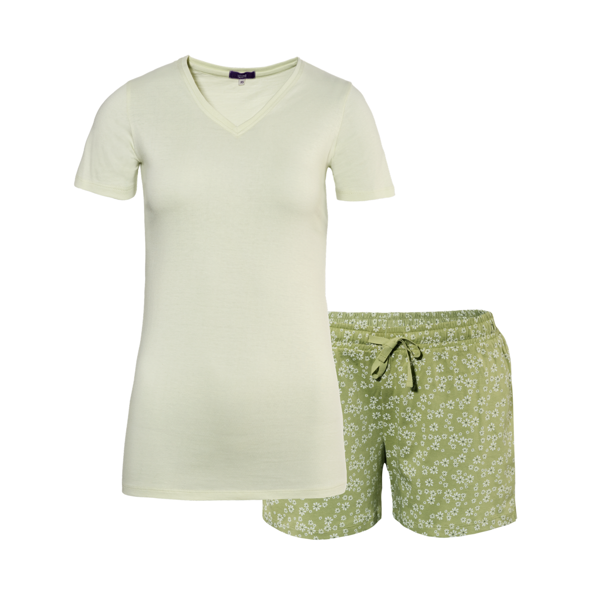 Grün Shorty-Pyjama, Set, MIRIAM