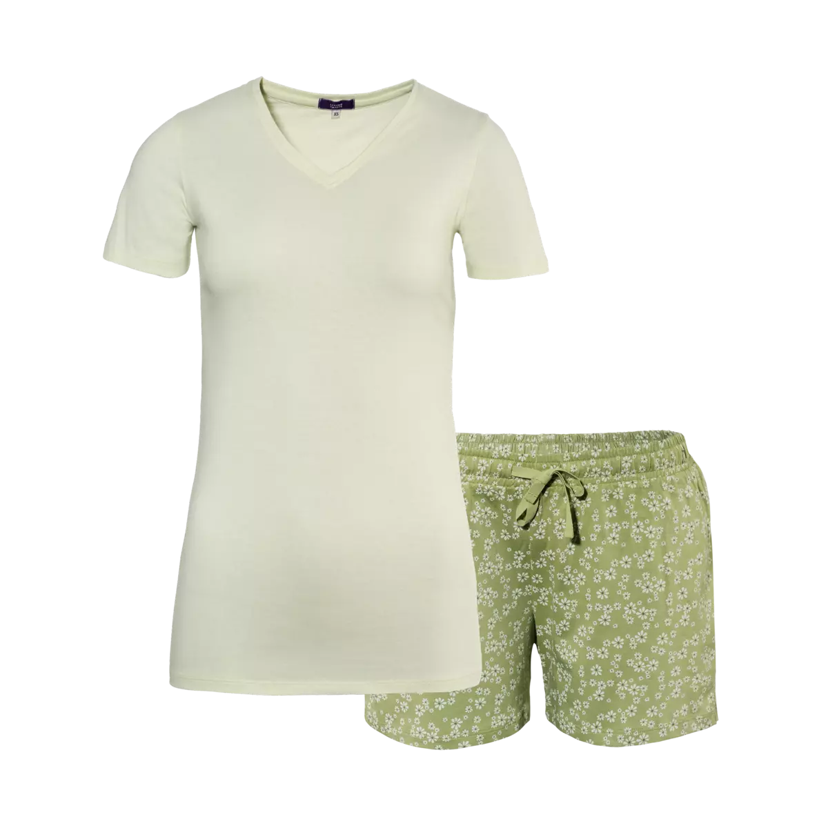 Shorty pyjamas, Set MIRIAM Green