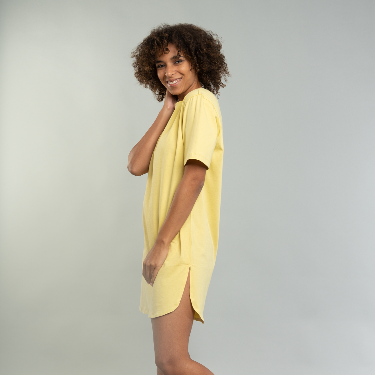 Gelb Damen Nachthemd