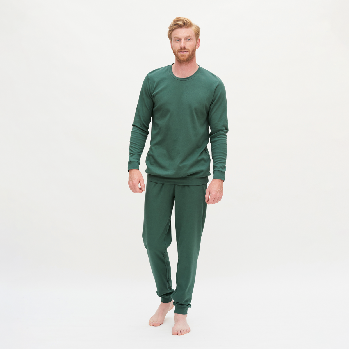 Grün Herren Schlafanzug