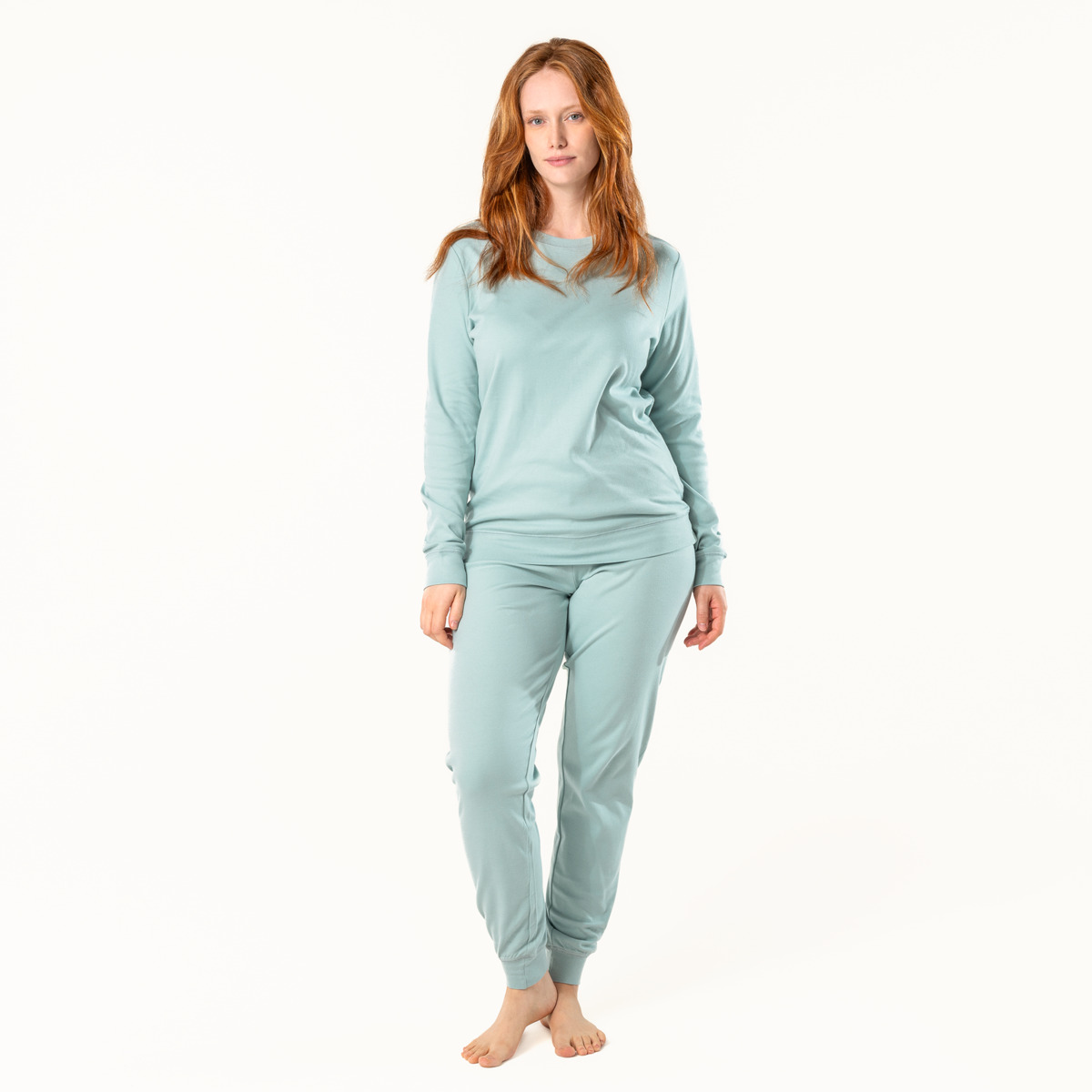 Bleu Femmes Pyjama