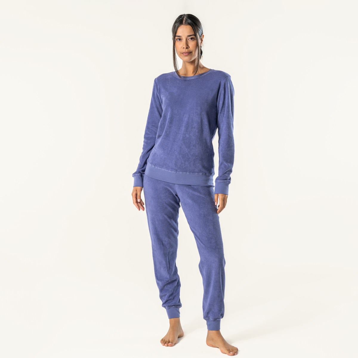 Pourpre Femmes Pyjama en éponge