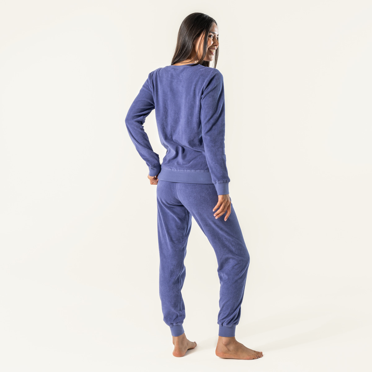 Pourpre Femmes Pyjama en éponge