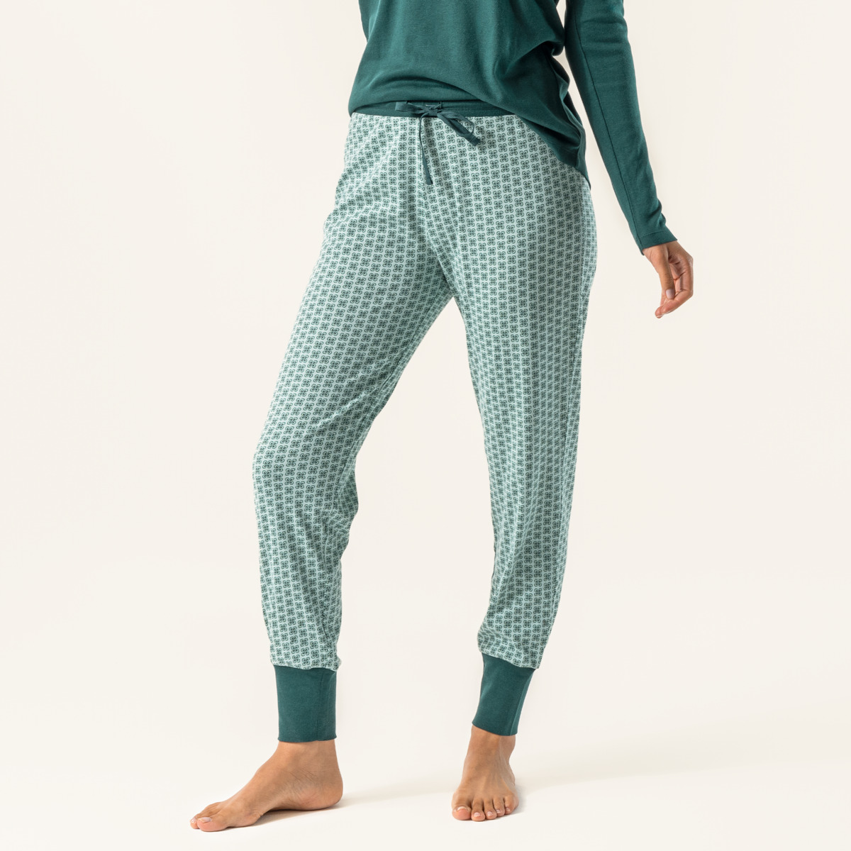 Green Women Sleep trousers