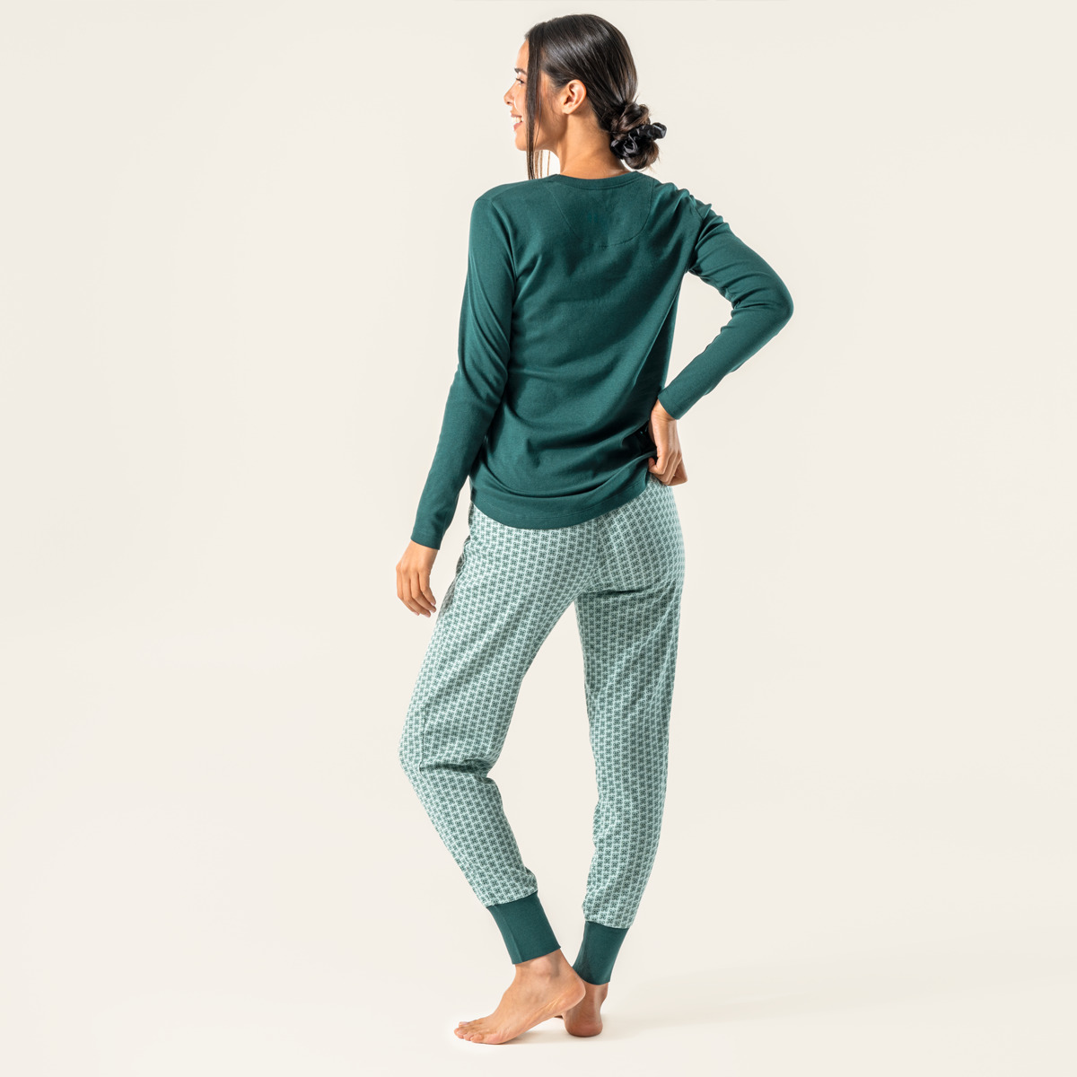 Vert Femmes Pantalon de nuit