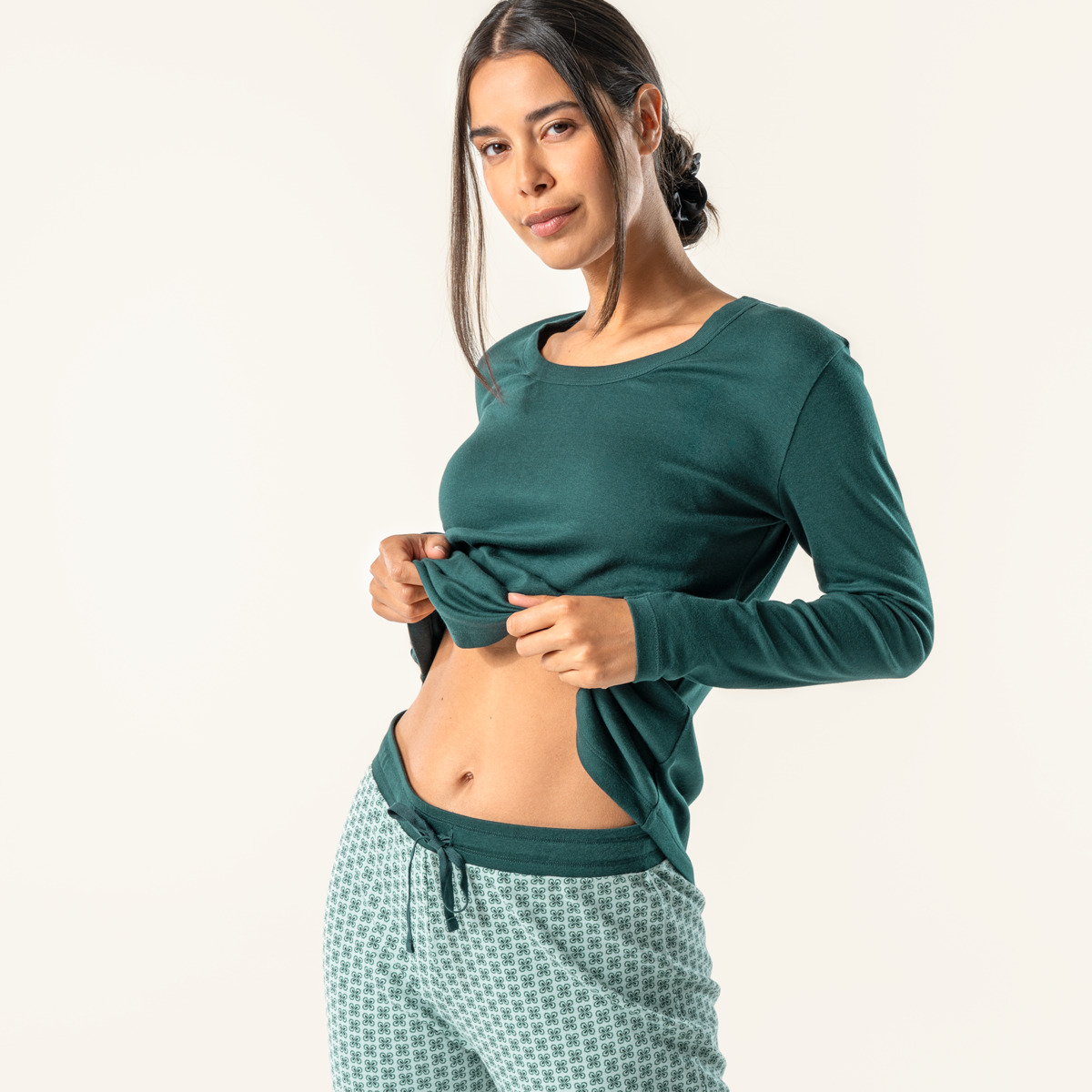 Green Women Sleep trousers