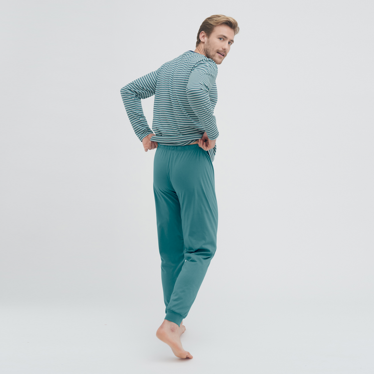 Turquoise Pyjama Hommes COLIN
