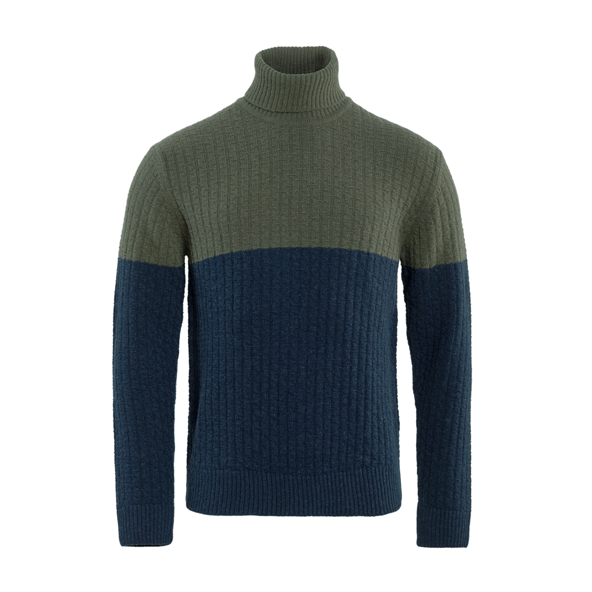 Blue Turtleneck-Sweater, PATRIZIO