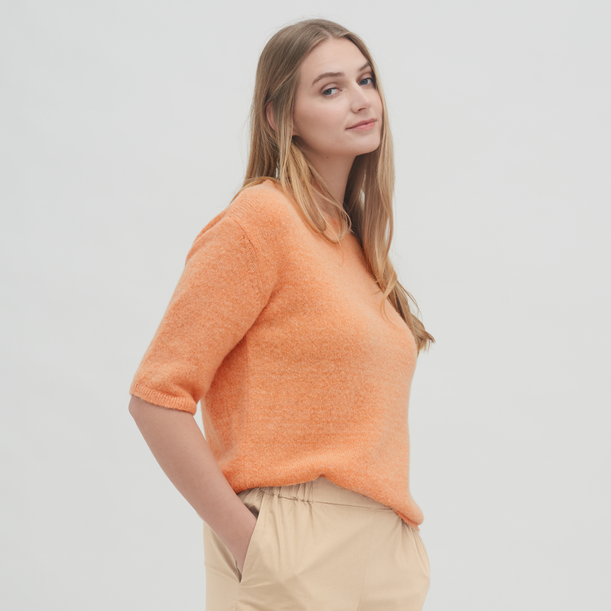 Orange Damen Pullover