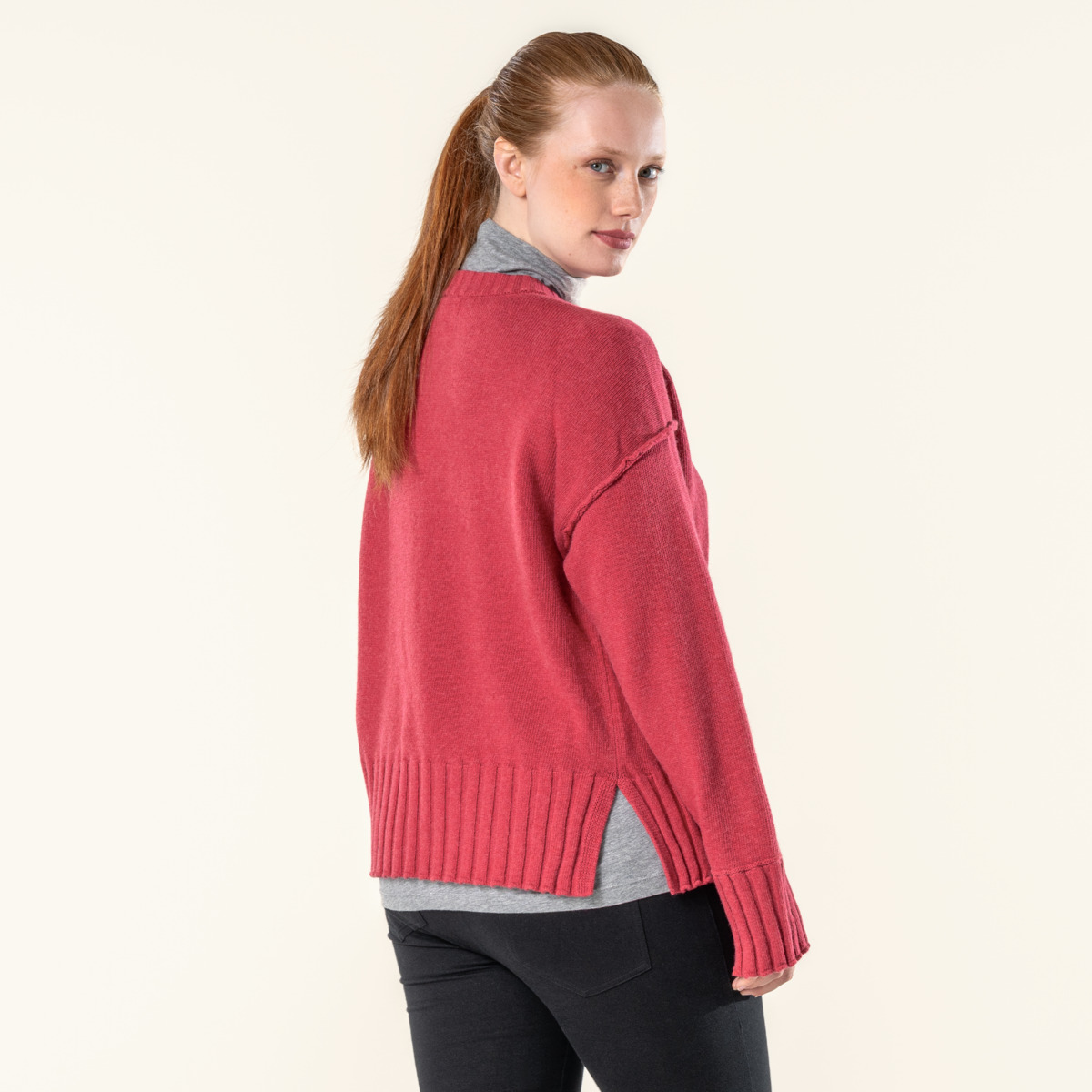 Rot Damen Pullover