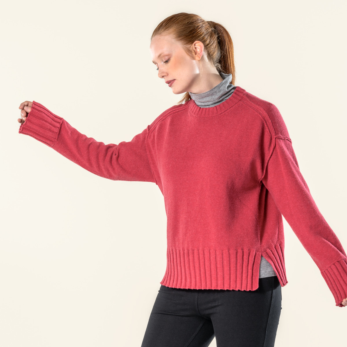 Rot Damen Pullover