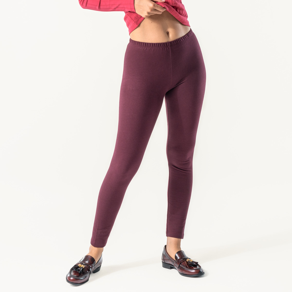 Red Women Leggings